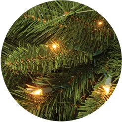 7.5 ft. Pre-Lit Winchester Pine Tree with Multicolor Lights