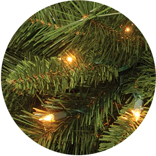 7.5 ft. Pre-Lit Winchester Pine Tree with Multicolor Lights
