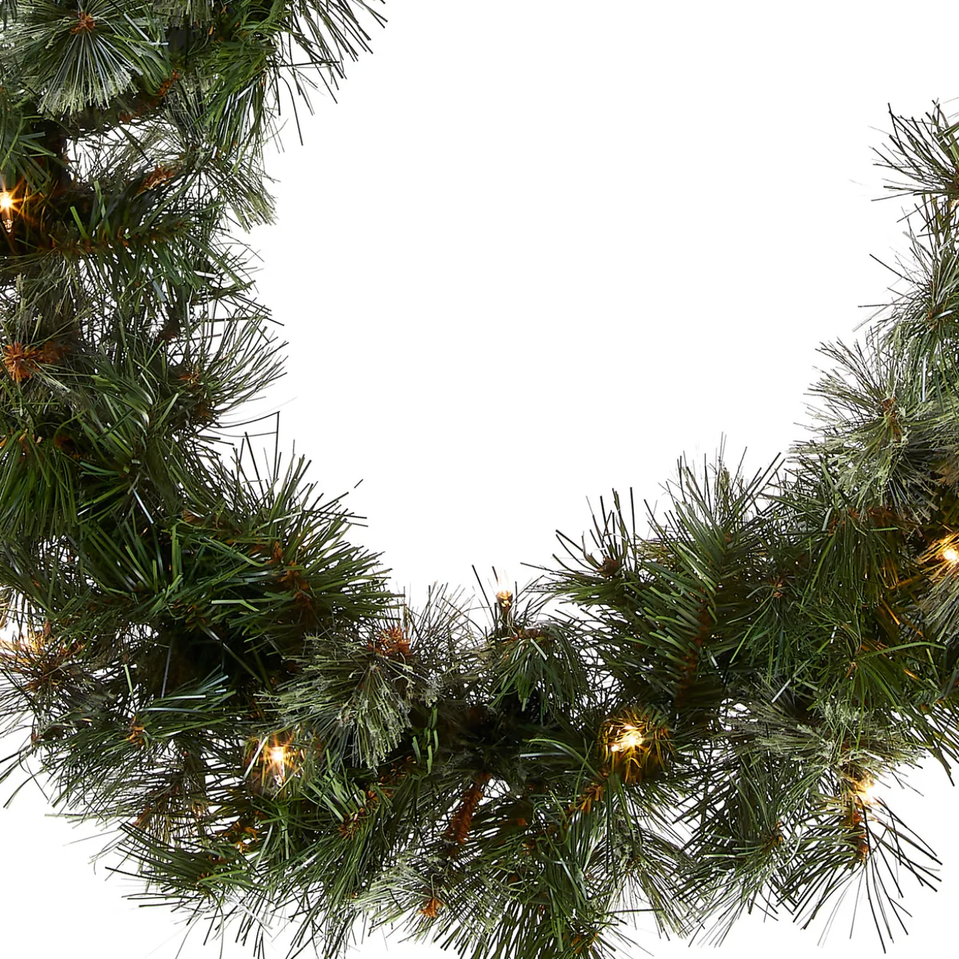 9 ft. Pre-Lit Wispy Willow Garland with Clear Lights