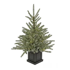 4 ft.Pre-Lit Aberdeen Blue Spruce Tree