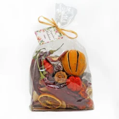 6 in. 250 Gram Mixed Potpourri- Oranges, Sliced Red Apples, Chiles, Cones, and Jackarandas