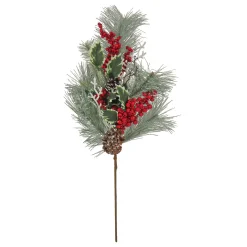 28 in. Berry Pine Plastic Spray