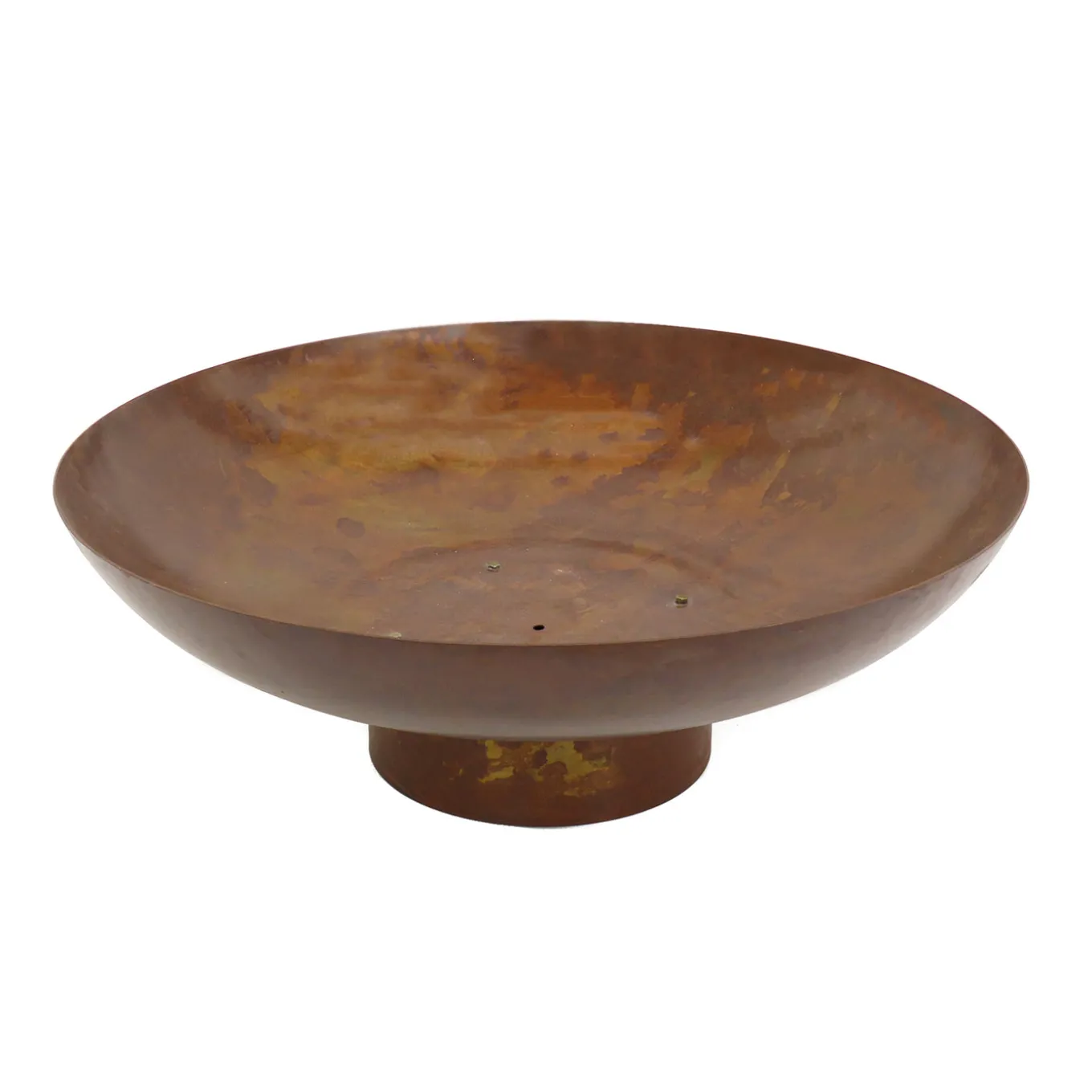 32 in. Cast Iron Rust Finish Outdoor Fire Pit Bowl