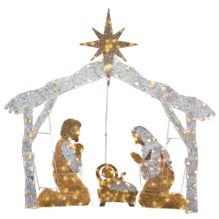 55 in. Crystal Splendor Prelit Nativity Set
