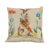 16 in. Easter Bunny with Carrots Decorative Pillow