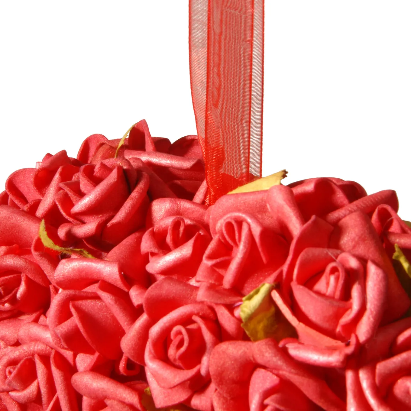 7 in. Floral Red Roses Heart