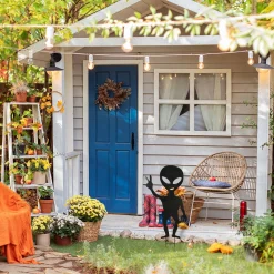 38 in. Halloween Alien Garden Stakes Outdoor Lawn Decoration