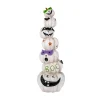 47 in. Halloween Stacked White Jack-O-Lanterns Decoration