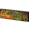 4 in. Halloween Trick Or Treat Table Sign Decoration