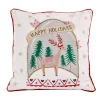 18 in. HGTV Home Collection Snow Globe Christmas Pillow