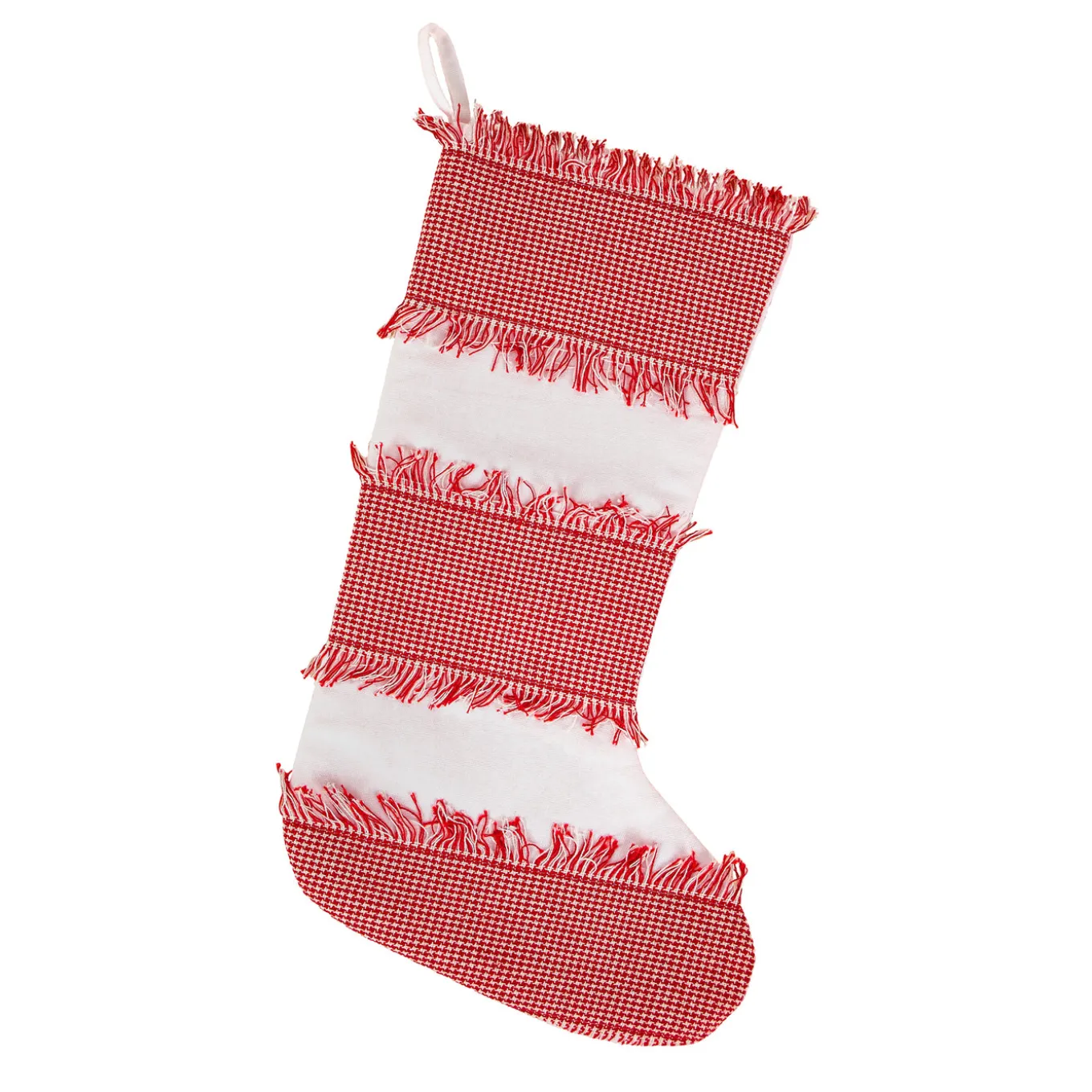 18 in. HGTV Home Collection Ric Rac Border Stocking