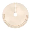 52 in. HGTV Home Collection Fringe Detail Tree Skirt, Off White