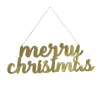 19 in. HGTV Home Collection Merry Christmas Metal Wall Decoration