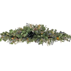 60 in. HGTV Home Collection Swiss Chic Mantle Swag