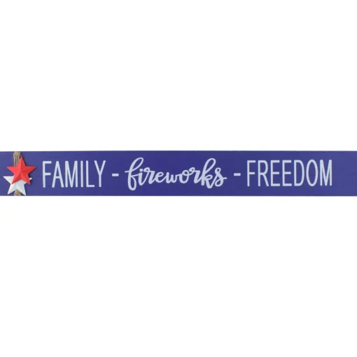 7 in. Patriotic Family-Fireworks-Freedom Table Decoration