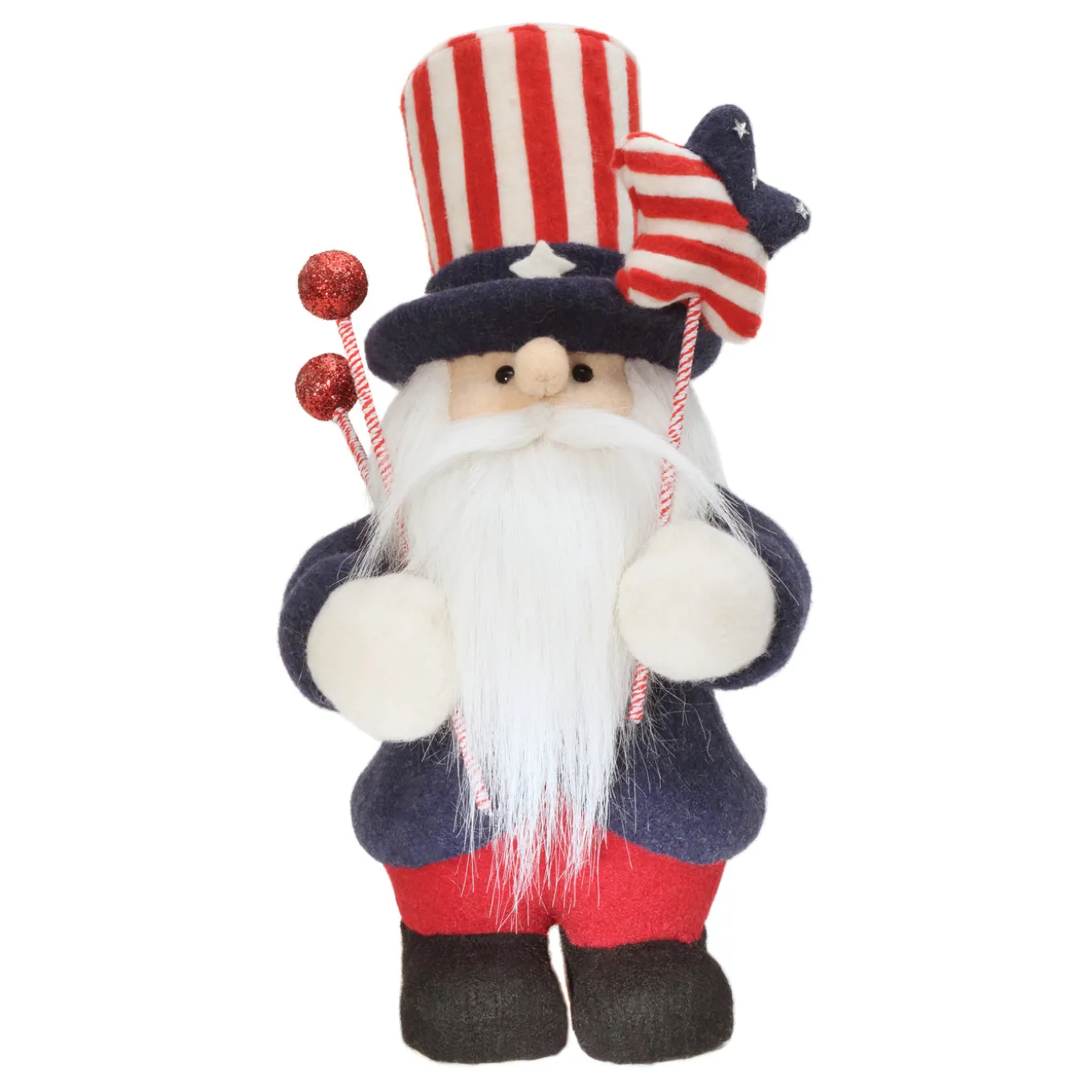 18 in. Patriotic Gnome Decoration in Red, White and Blue Attire