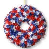14 in. Patriotic Hydrangea Wreath