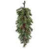 36 in. Pre-Lit Glistening Pine Teardrop with LED Lights
