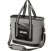 16 in. Soft Sided Cooler Bag Gray with Black Trim