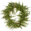 22 in. Spring Wreath with Boston Fern Leaves