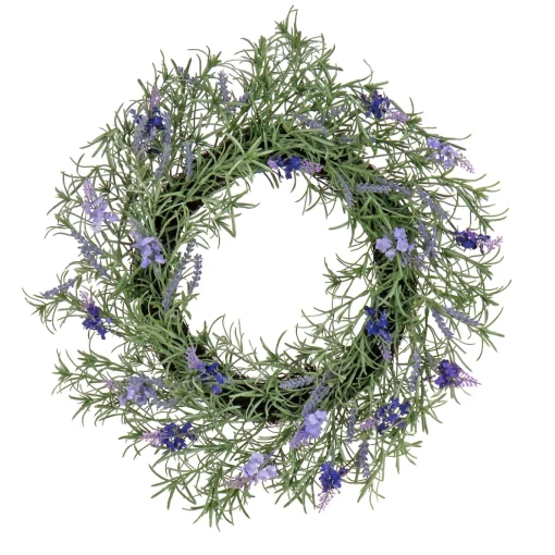 19 in. Spring Wreath with Lavender and Rosemary
