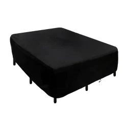 76 in. Waterproof Patio Furniture Cover with Rope and Metal Buckles
