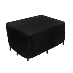 74 in. Waterproof Patio Furniture Cover with Rope and Metal Buckles
