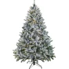 9ft. Pre-Lit Snowy Hudson Hinged Tree with PowerConnect Warm White LED Lights