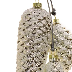 2-Piece HGTV Home Collection Pinecone Cluster Ornaments
