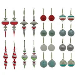 24-Piece HGTV Home Collection Nostalgic Traditions Ornaments