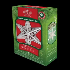 Scentsicles Decorative Ornament, Metal White Star, White Winter Fir with Refill